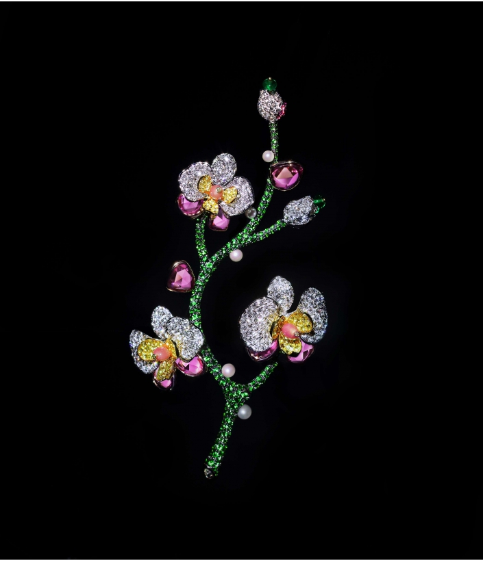 粉剛＿蘭花枝＿別 針